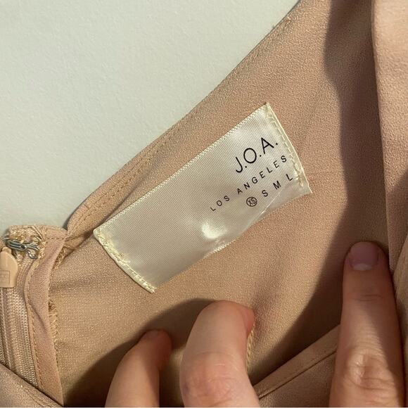 J.O.A. Los Angeles Pink Tan Strappy Mini Dress XS - Picture 11 of 11